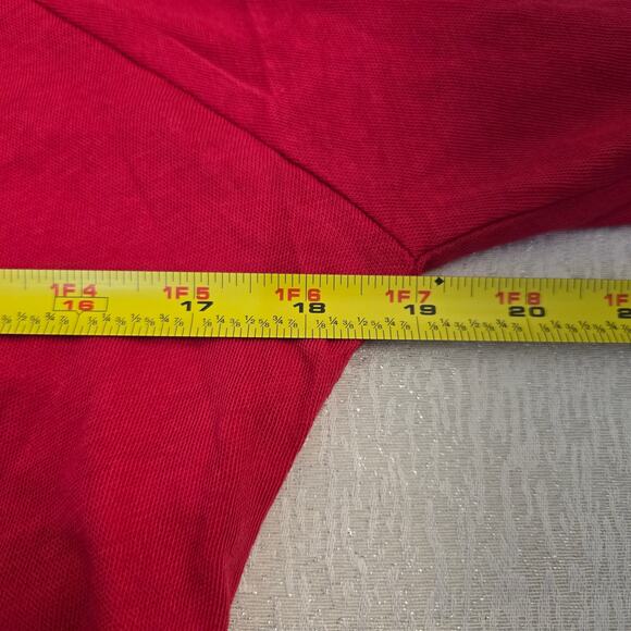 Chaser sz med 100% cotton long sleeve red fall casual soft cozy - Picture 7 of 10